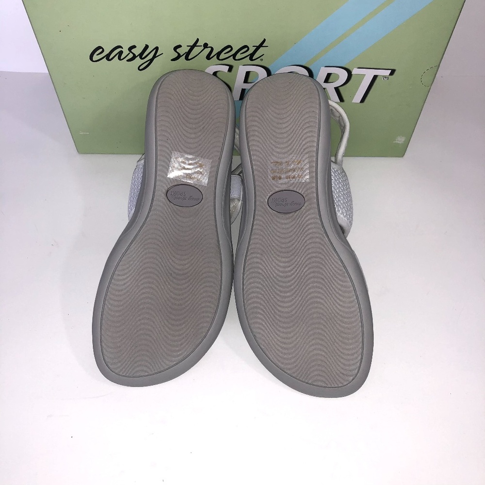 Easy Street Shae Fabric Open Toe Casual Sandals - Picture 4 of 4
